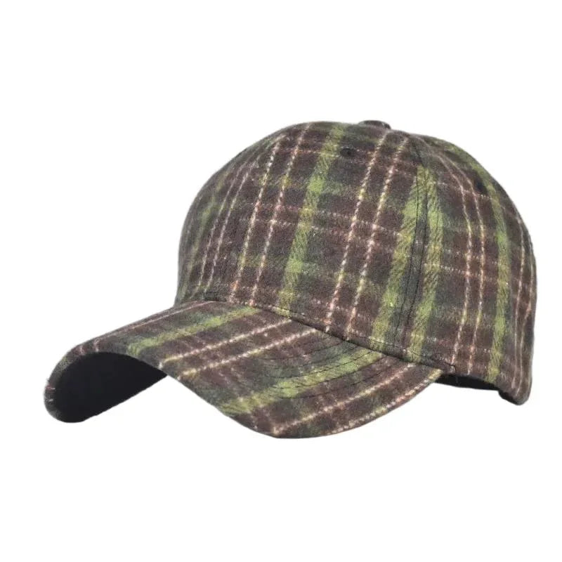 Casquette Baseball Carreau — coloris marron
