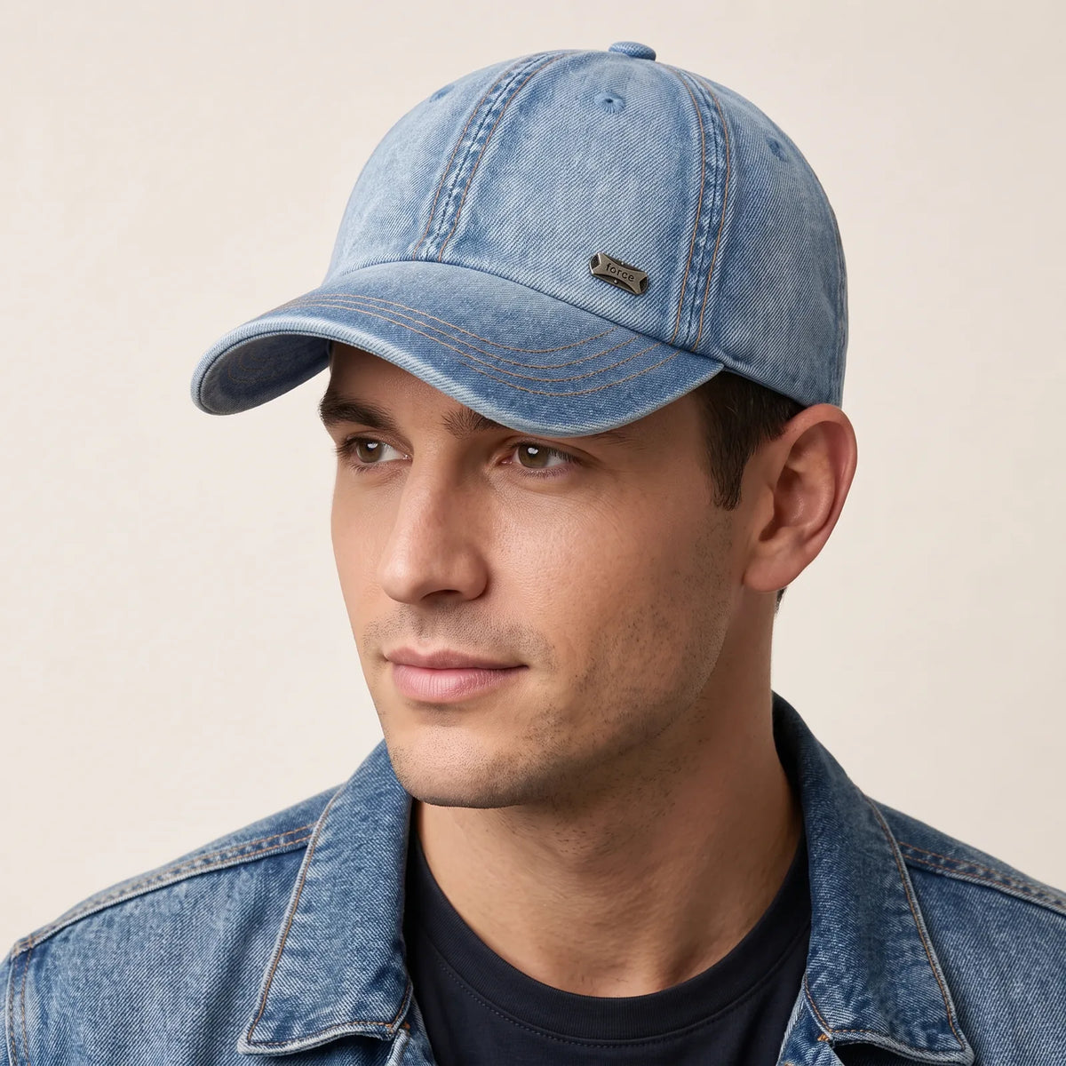 Casquette Baseball Coton Jean, porté