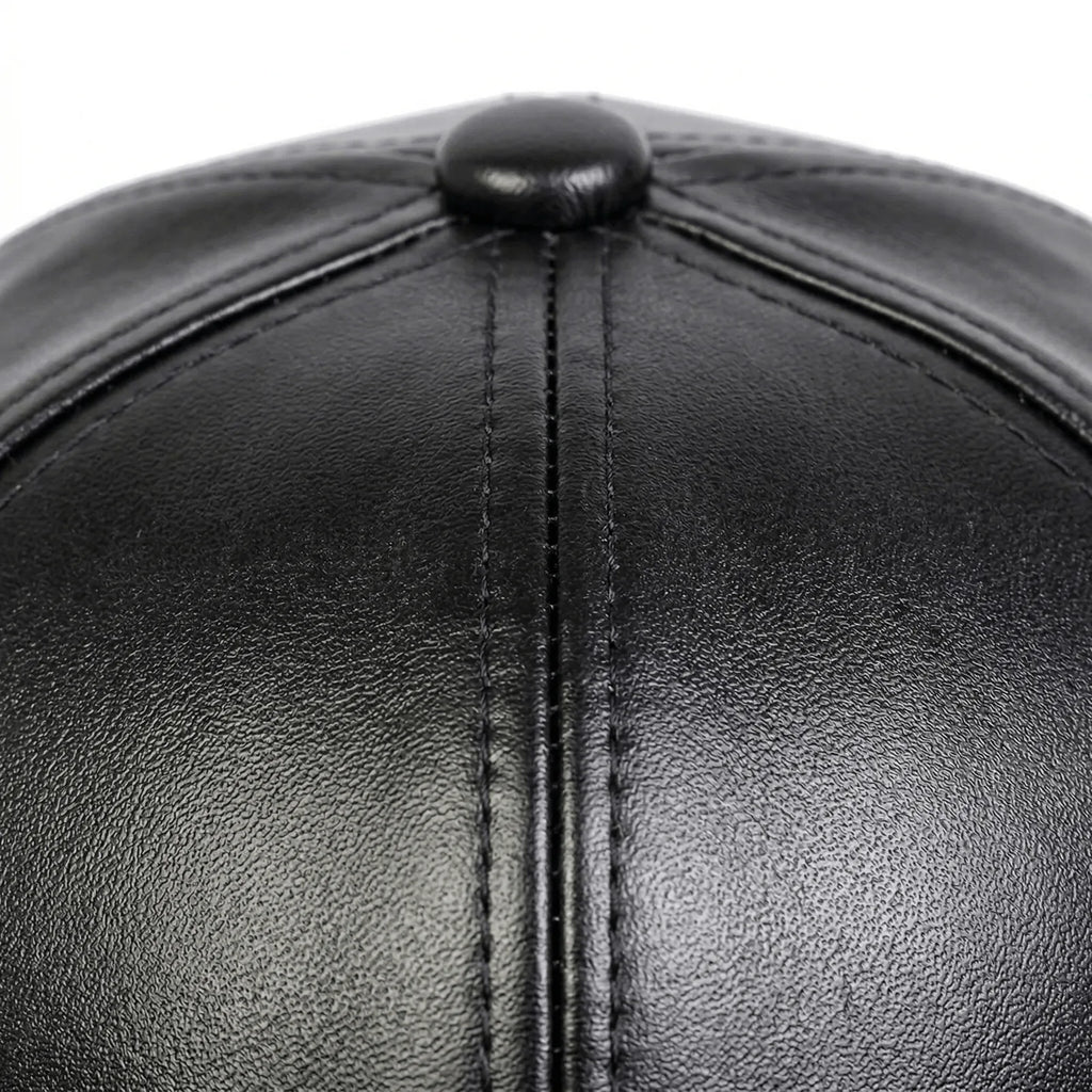 Casquette Baseball Cuir Homme, vue de détail