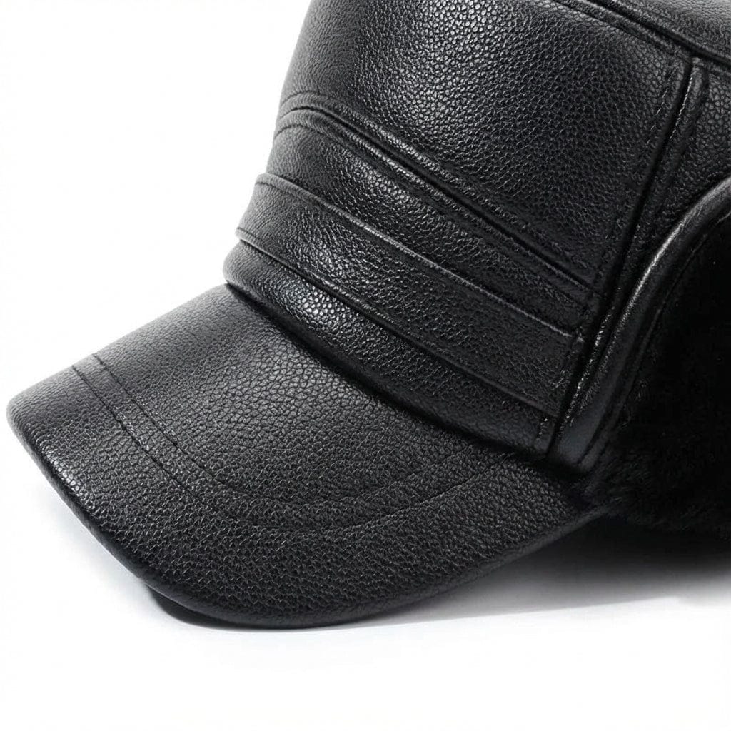 Casquette Baseball Cuir Militaire