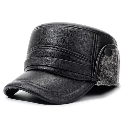 Casquette Baseball Cuir Militaire