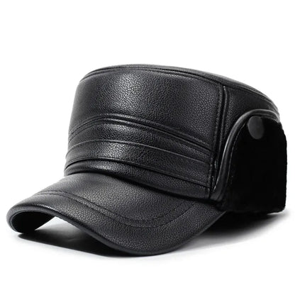 Casquette Baseball Cuir Militaire