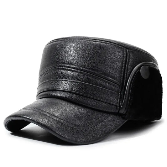 Casquette Baseball Cuir Militaire