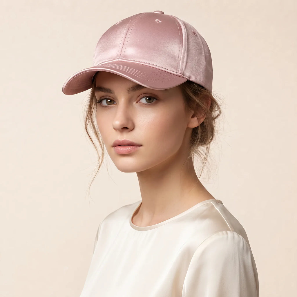 Casquette Baseball en Satin, porté