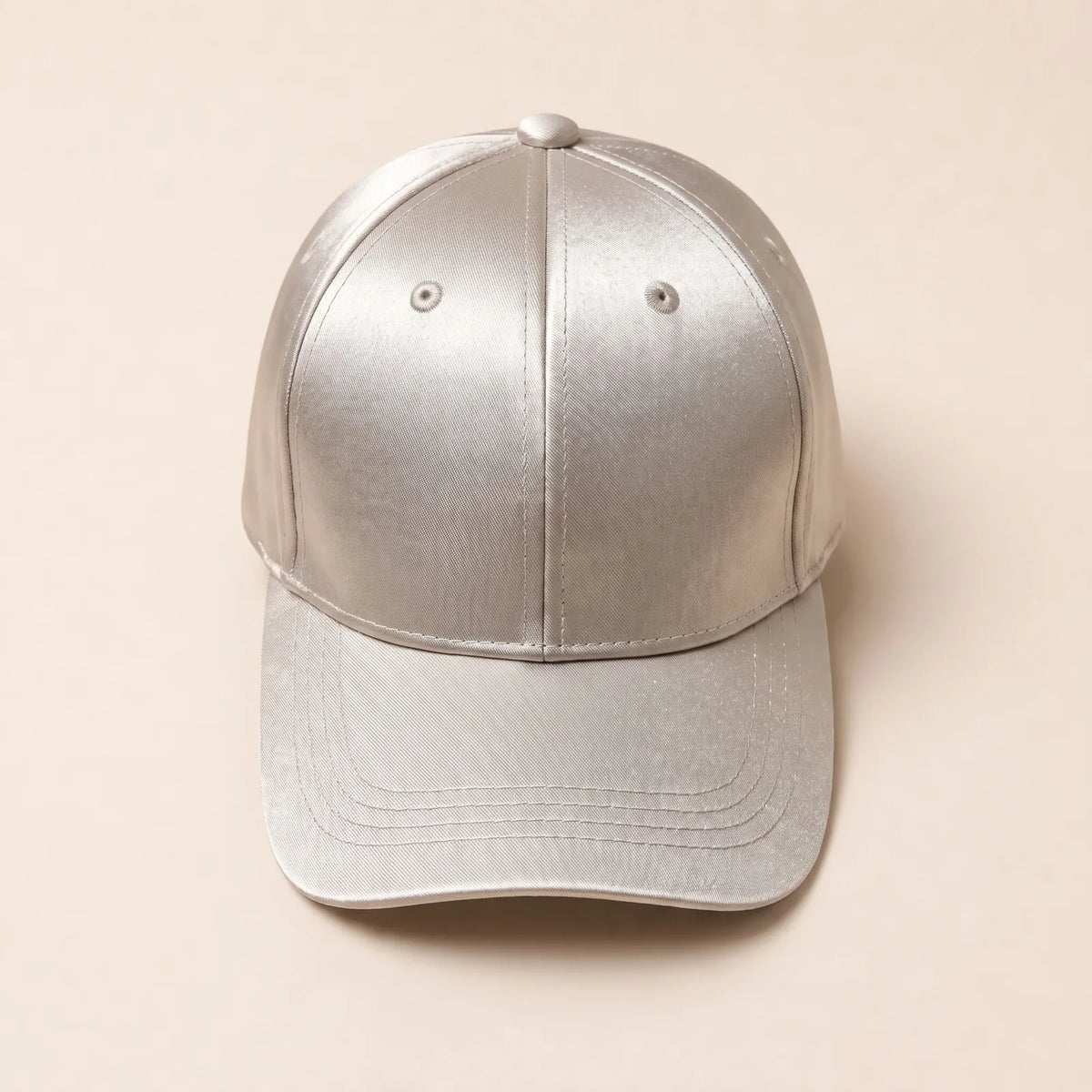 Casquette Baseball en Satin — coloris blanc