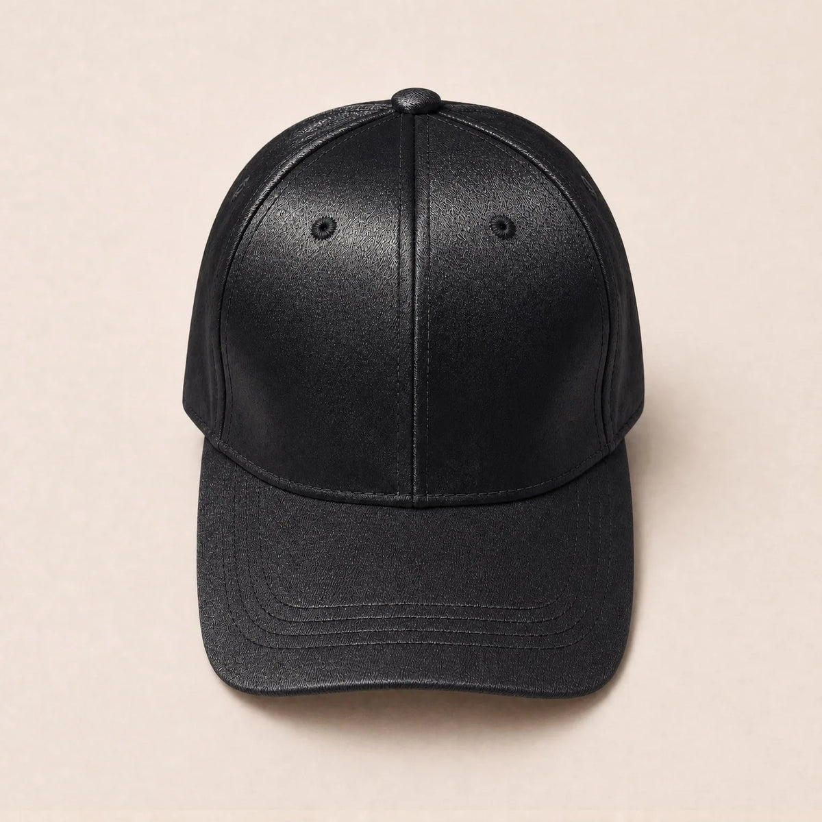 Casquette Baseball en Satin — coloris noir