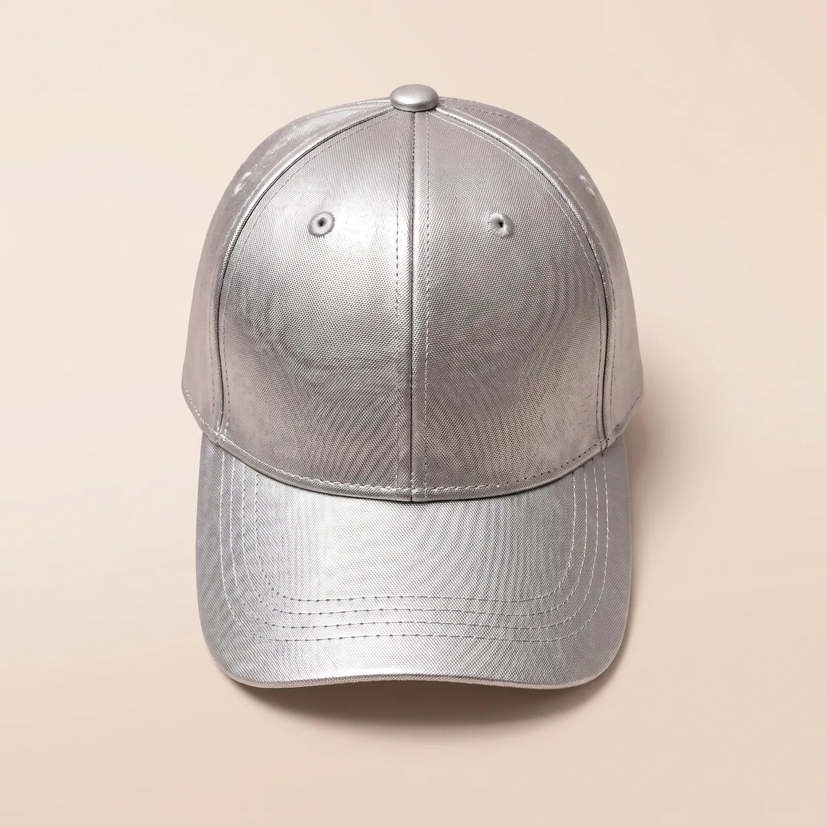 Casquette Baseball en Satin — coloris gris