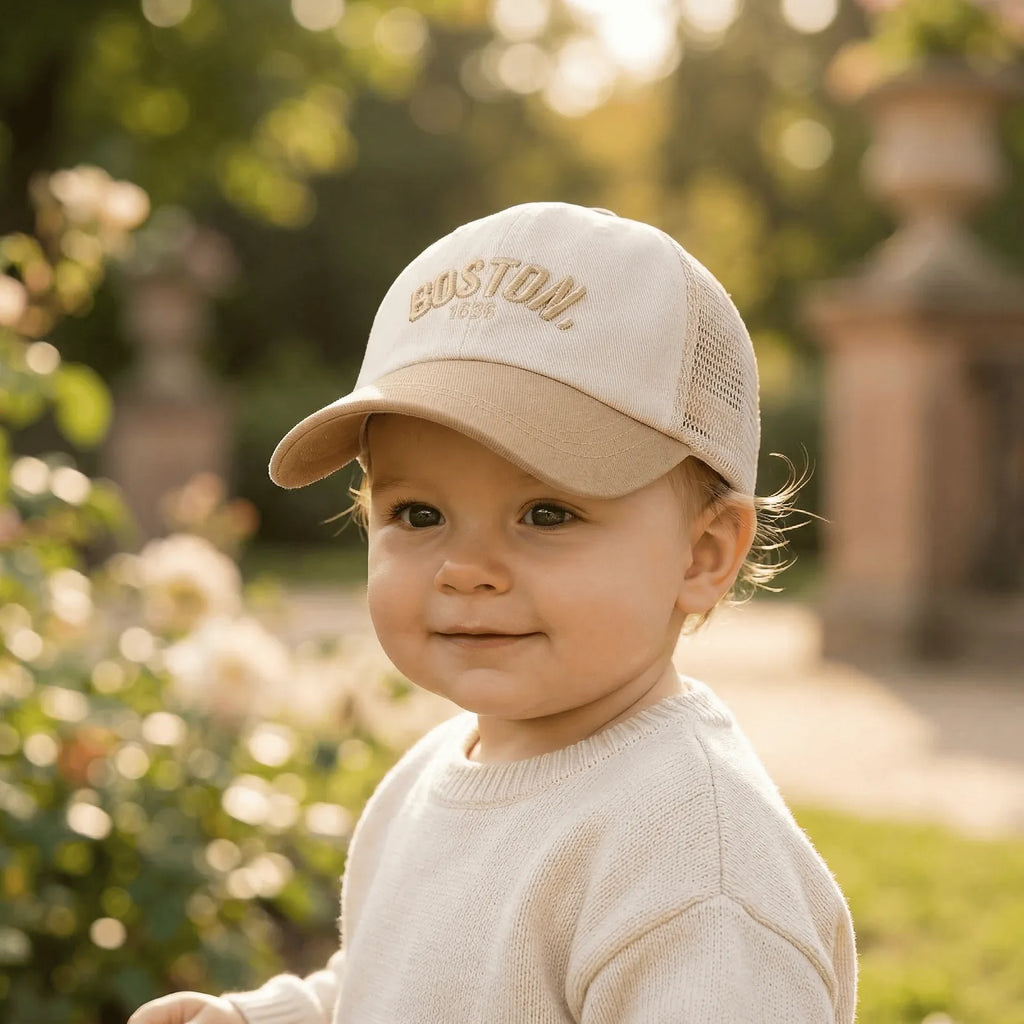 Casquette Baseball Enfant Vintage, porté