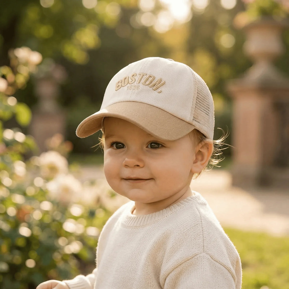 Casquette Baseball Enfant Vintage, porté