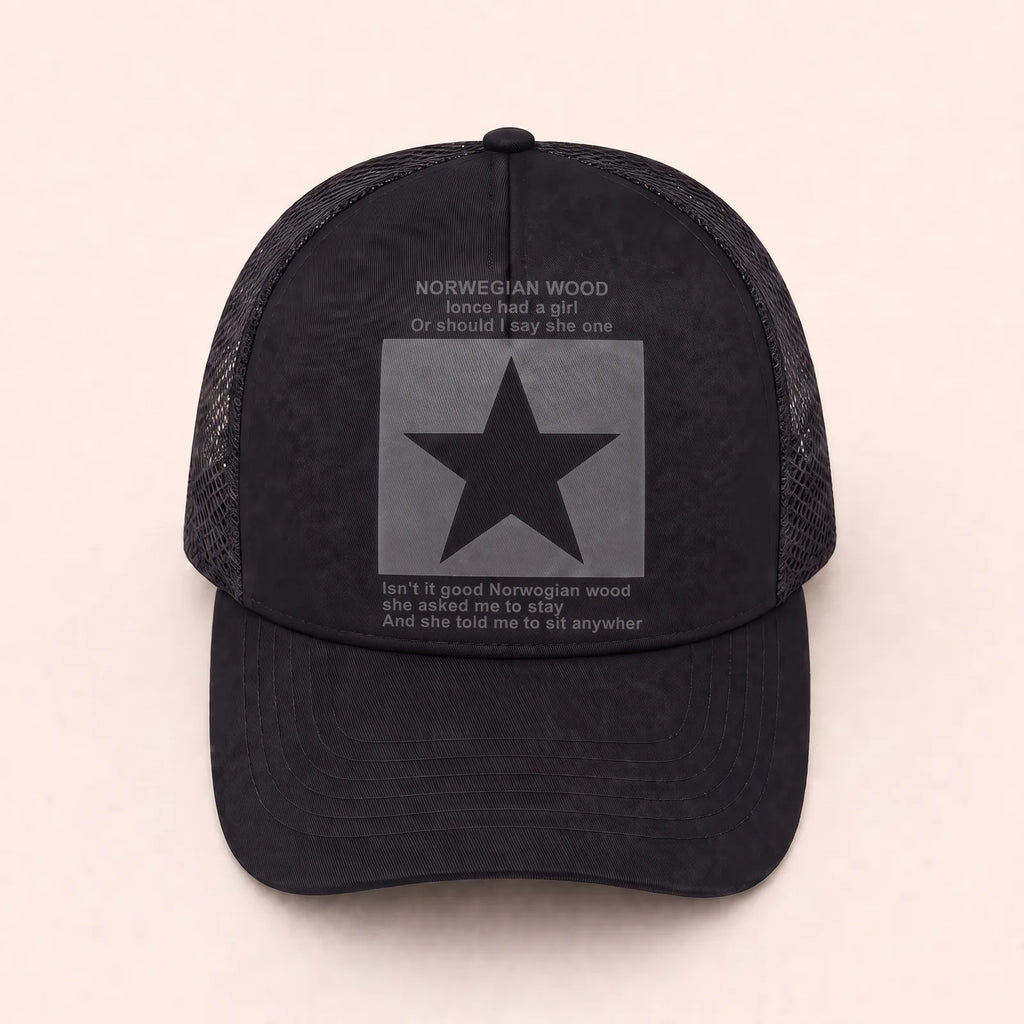 Casquette Baseball Hip Hop — coloris noir