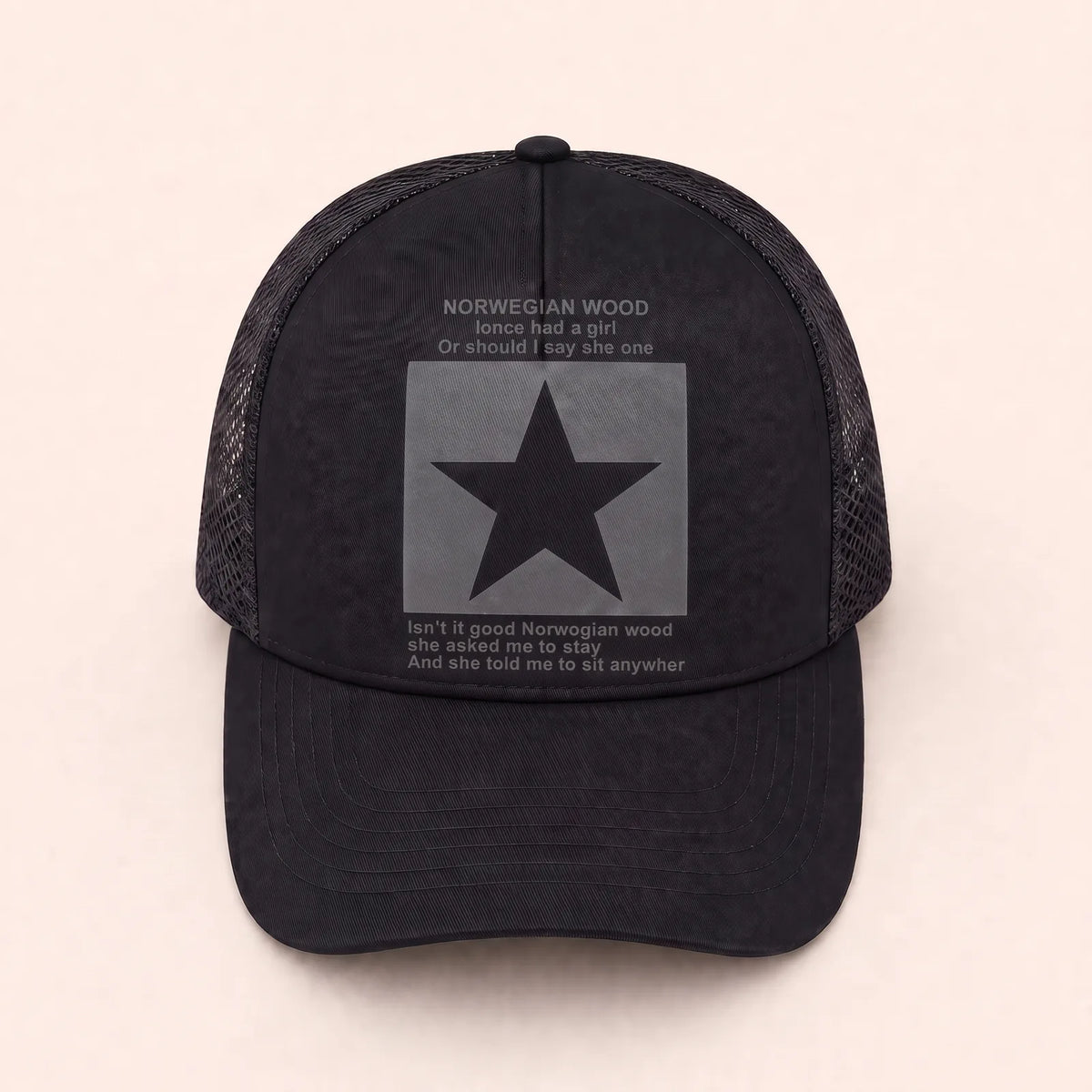 Casquette Baseball Hip Hop — coloris noir