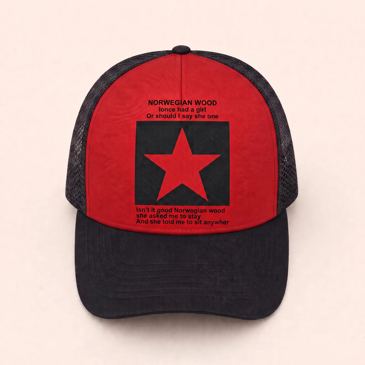 Casquette Baseball Hip Hop — coloris rouge