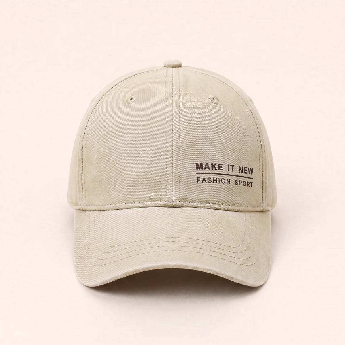 Casquette Baseball Homme en Coton — coloris beige