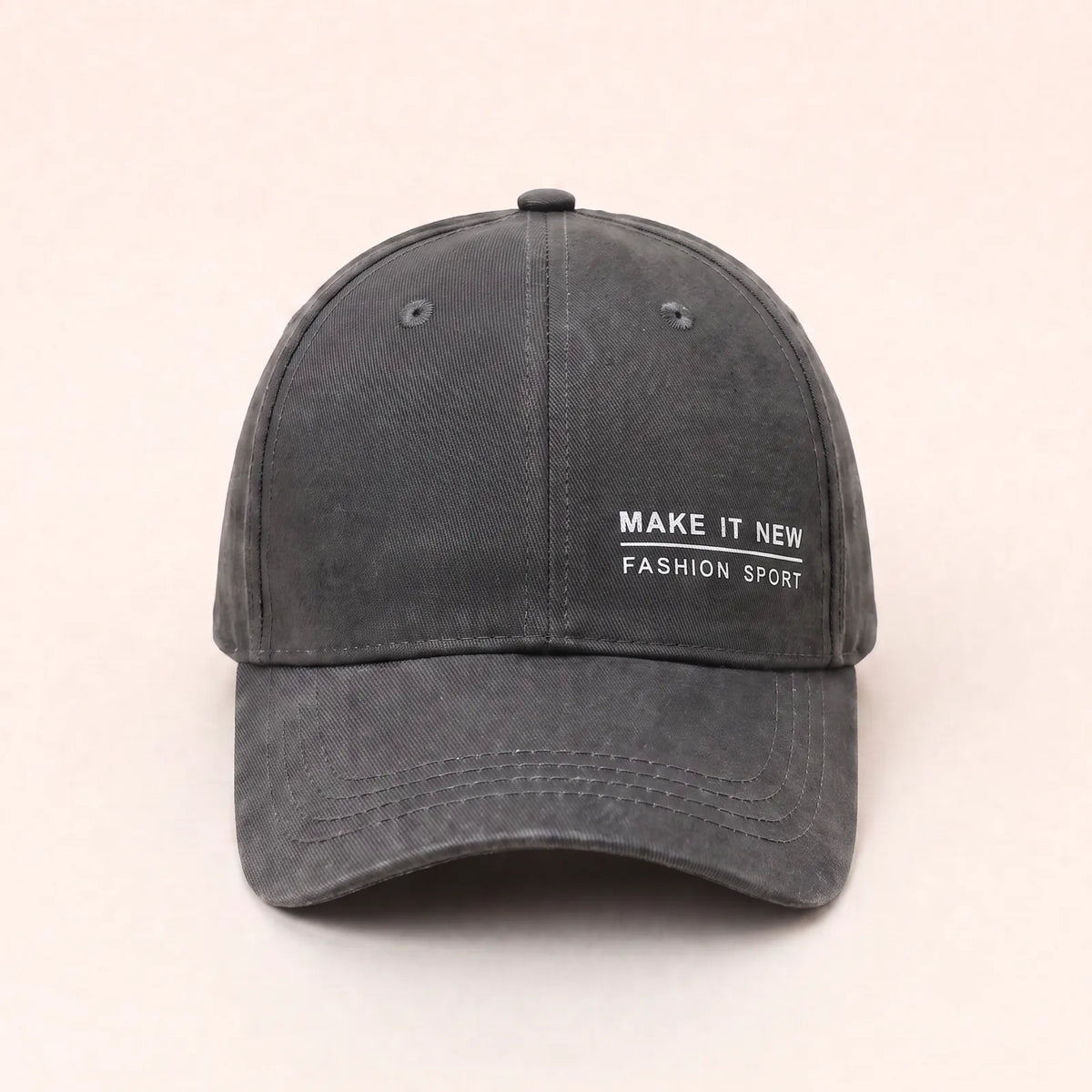 Casquette Baseball Homme en Coton — coloris gris