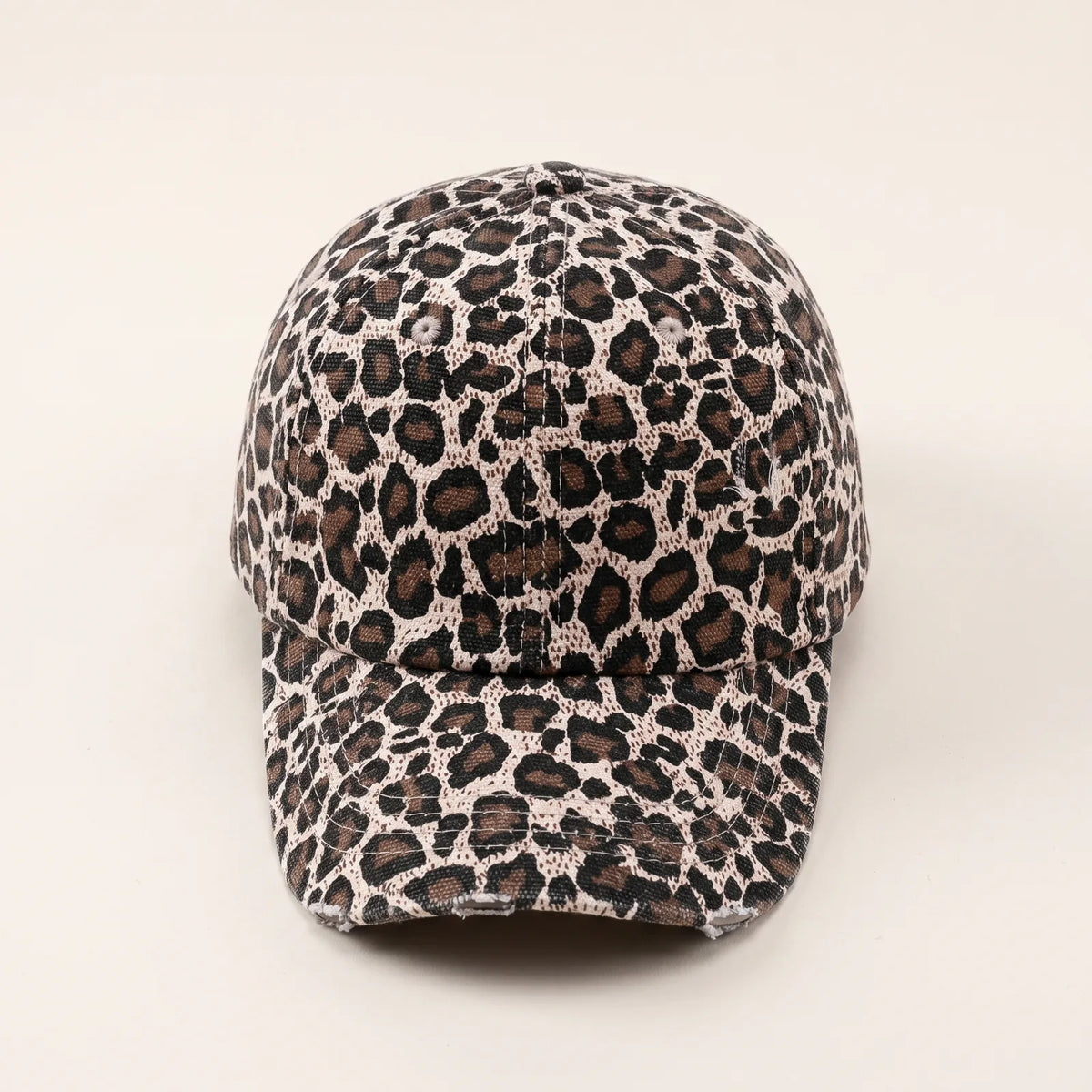Casquette Baseball Léopard — coloris marron