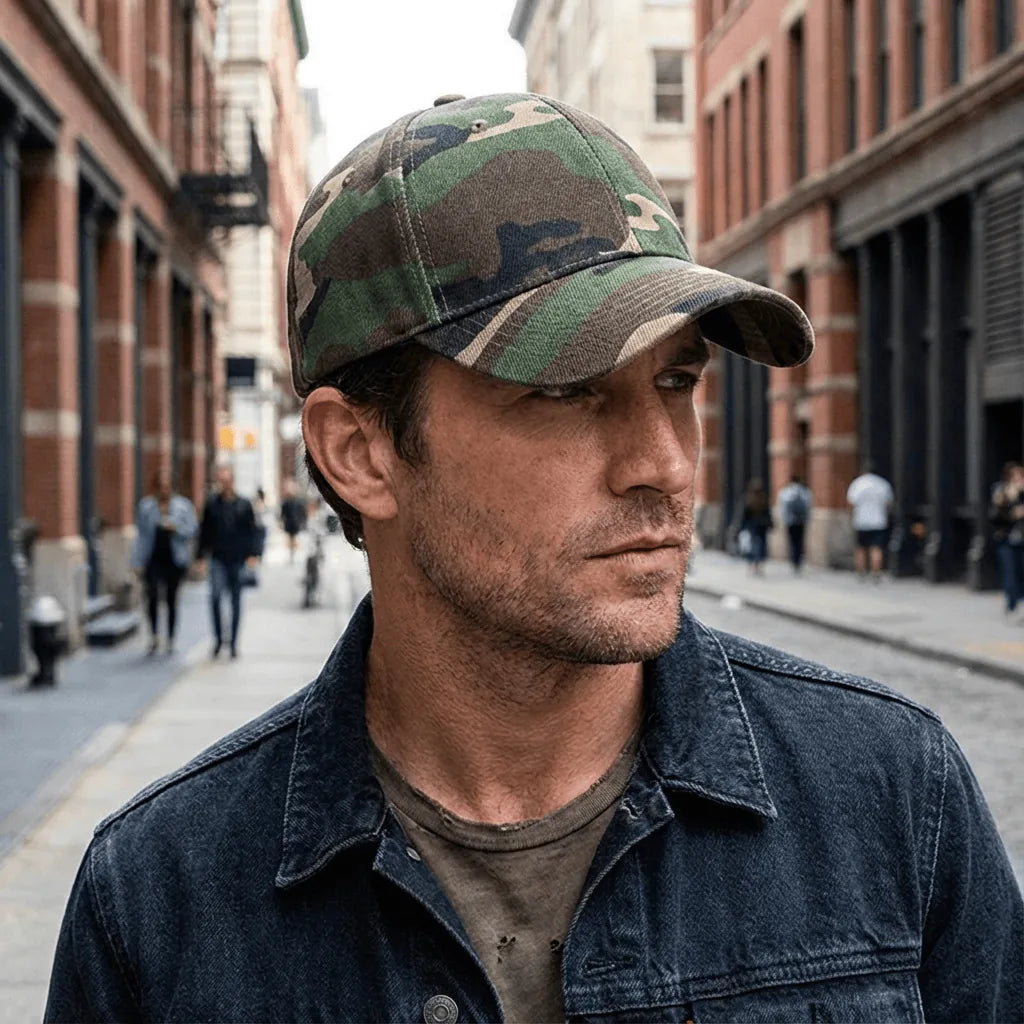 Casquette Baseball Militaire, porté