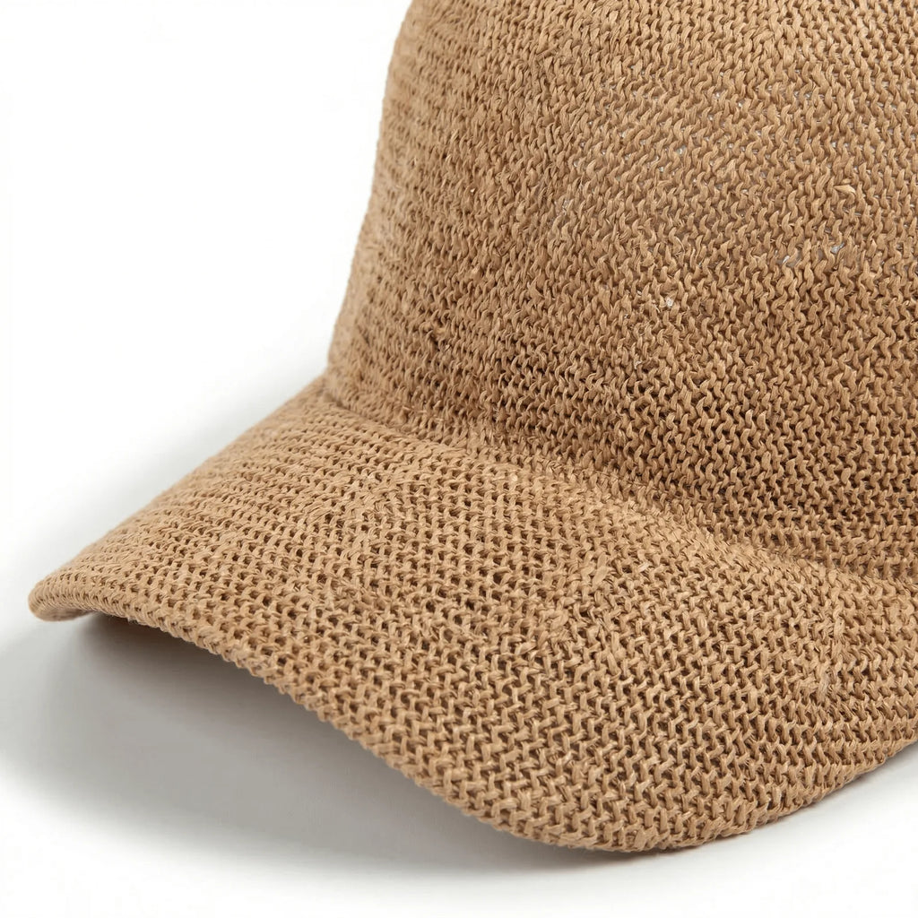 Casquette Baseball Paille, vue de détail