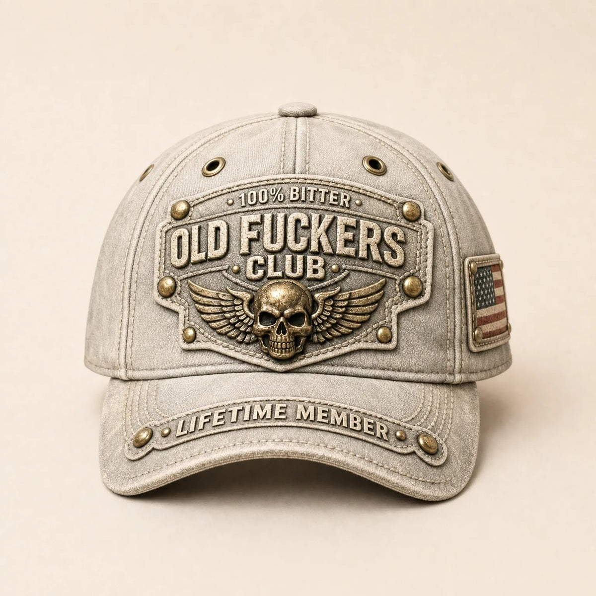 Casquette Baseball Style Rock — coloris beige