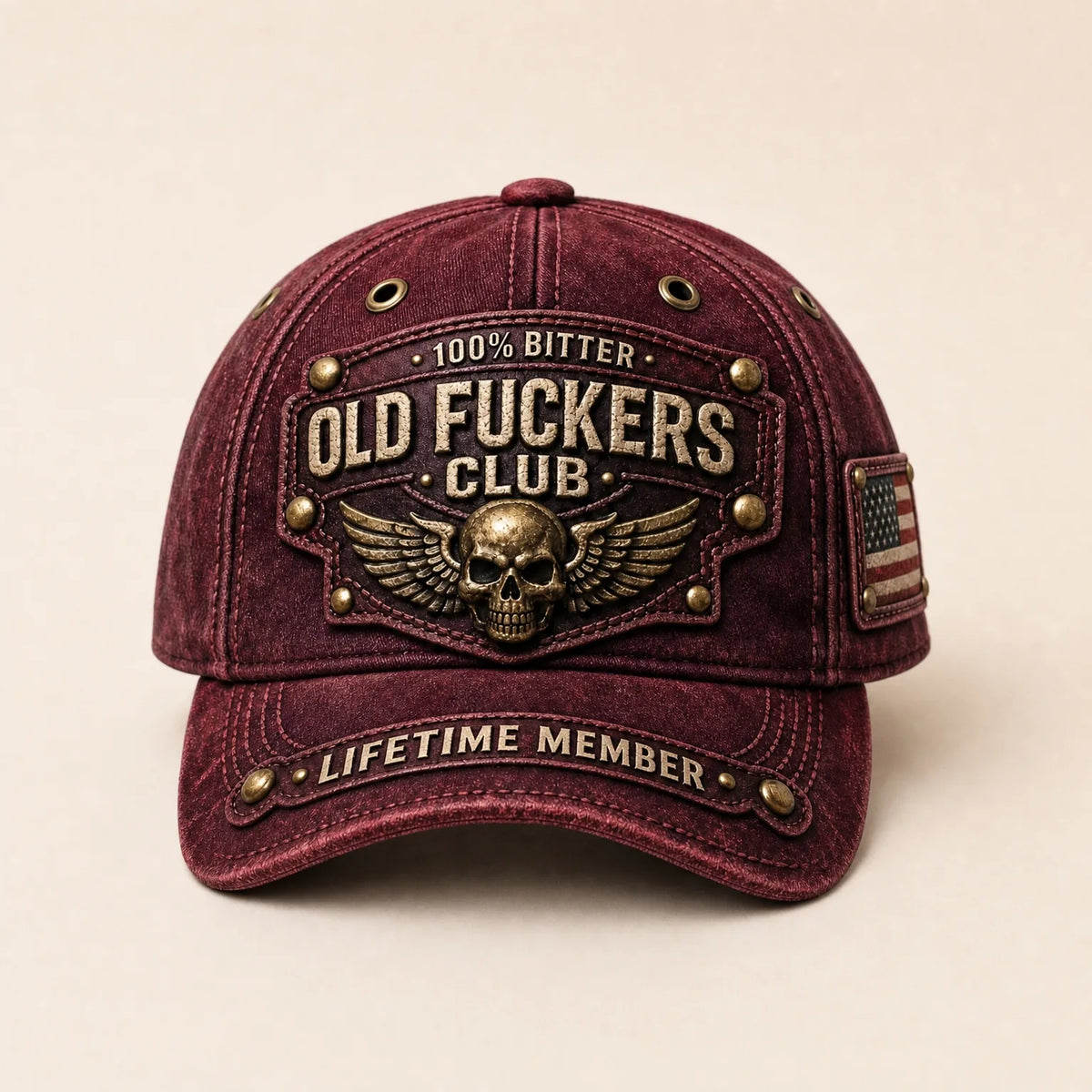 Casquette Baseball Style Rock — coloris rouge