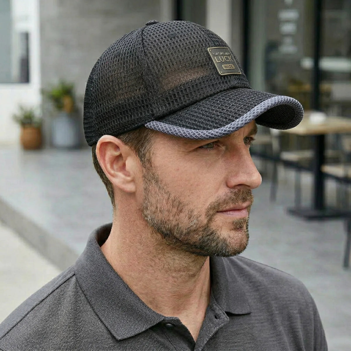Casquette Baseball Trail Filet, vue de trois-quarts