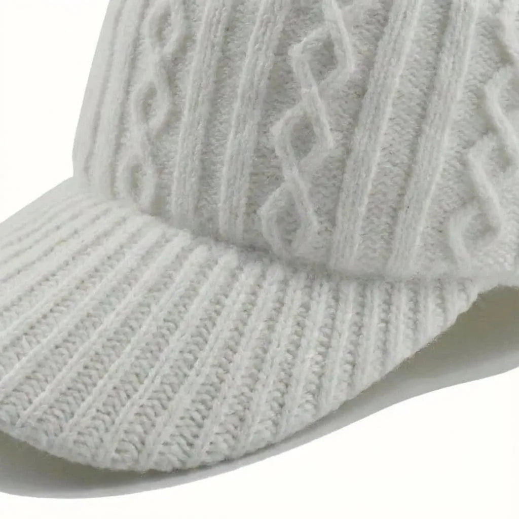 Casquette Baseball Tricot, vue de trois-quarts