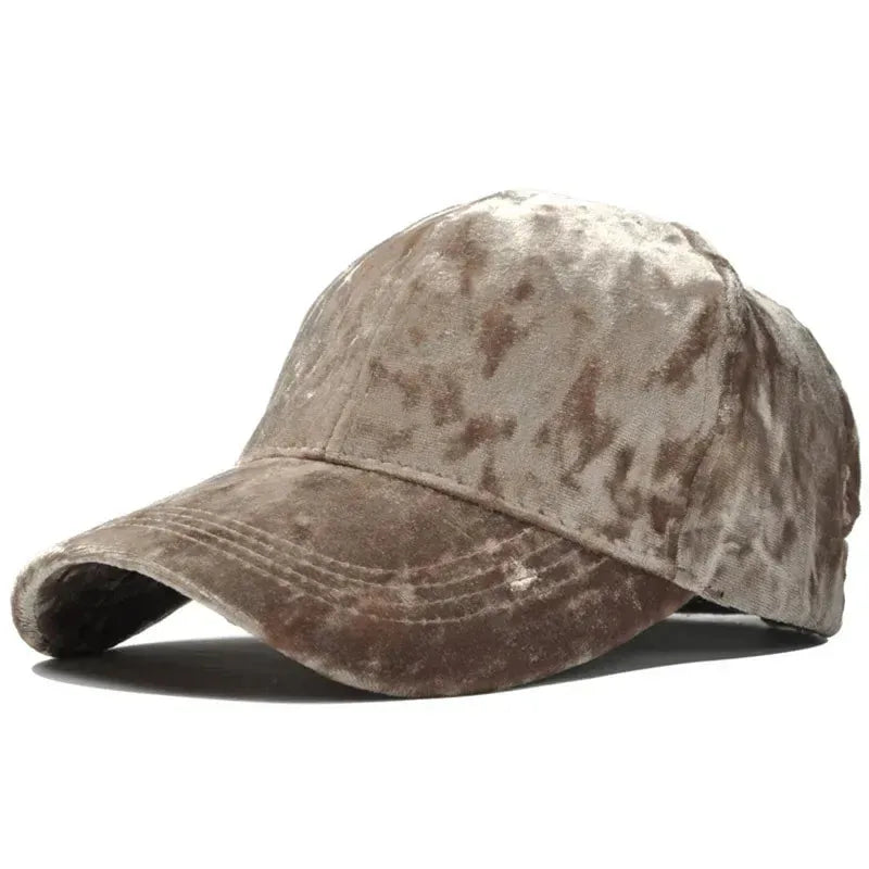 Casquette Baseball Velours — coloris kaki