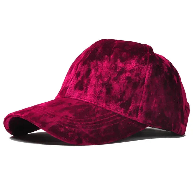Casquette Baseball Velours — coloris rouge