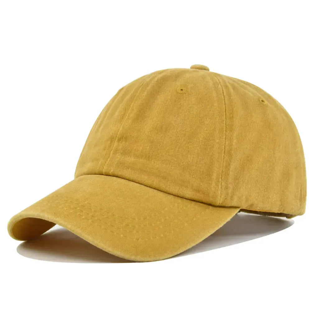 Casquette Baseball Vintage — coloris jaune