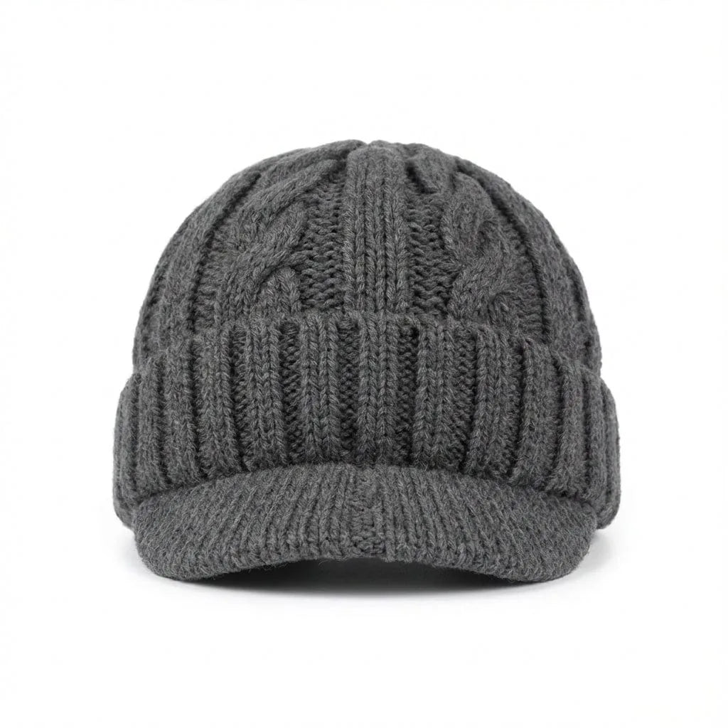Casquette Brodée Hiver — coloris gris