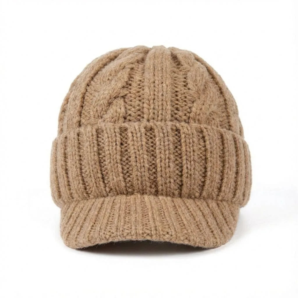 Casquette Brodée Hiver — coloris kaki