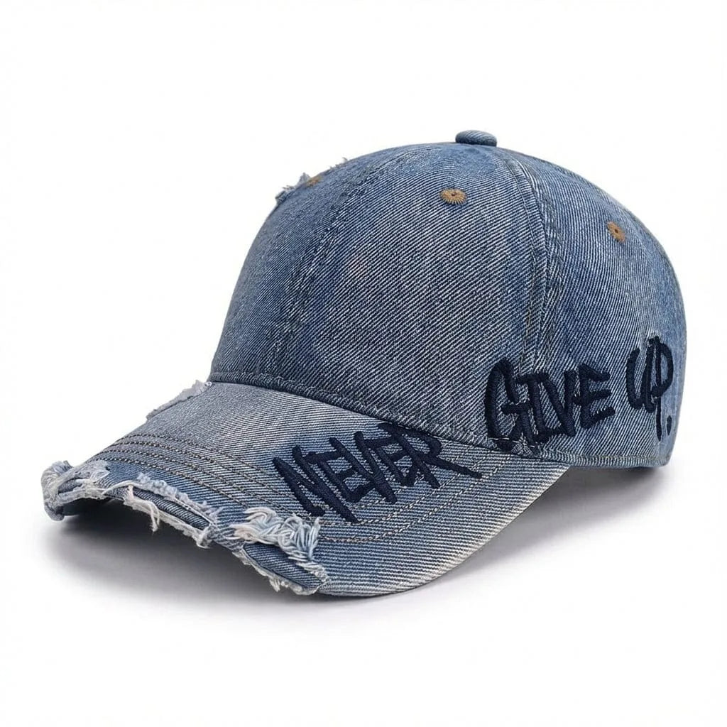 Casquette Brodée Vintage — coloris bleu