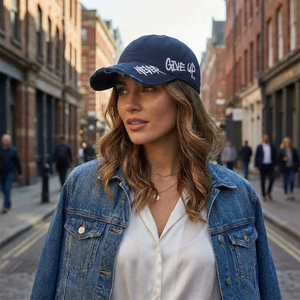 Casquette Brodée Vintage, porté
