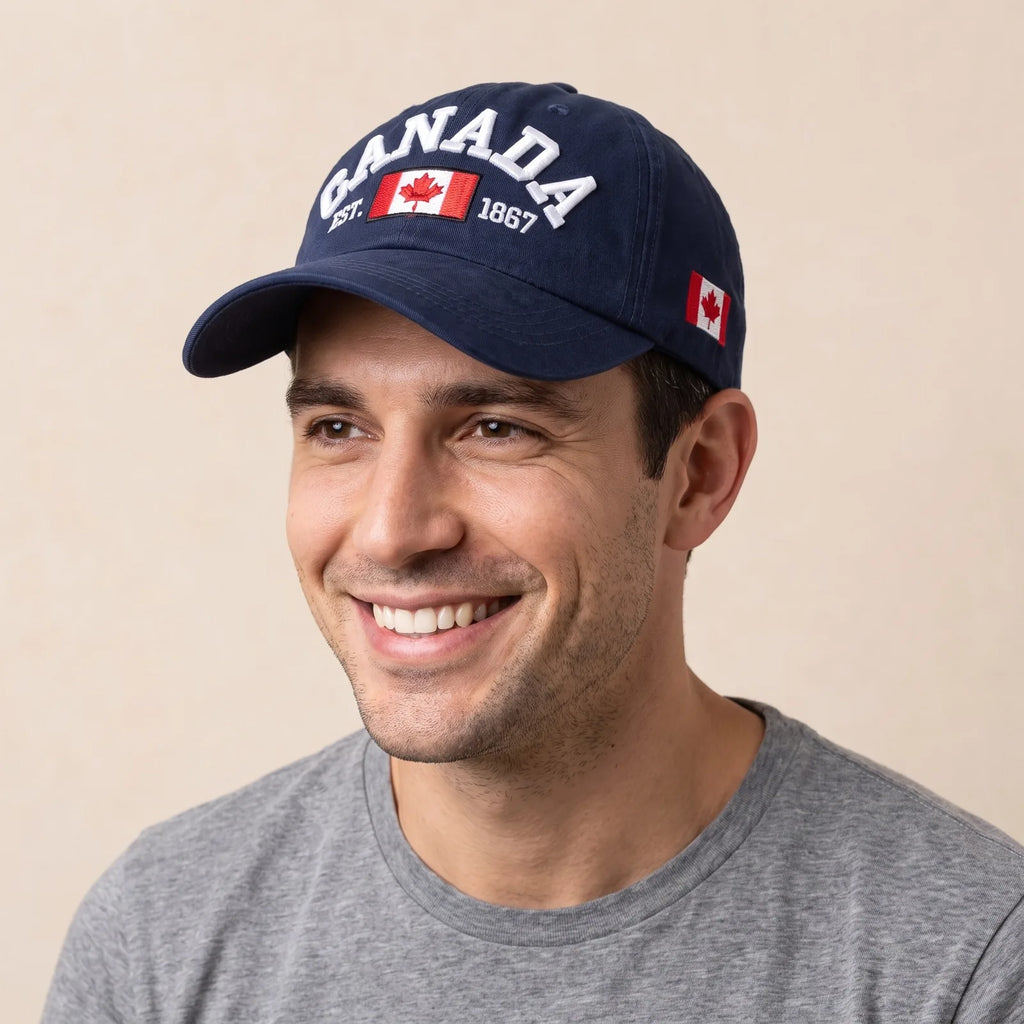Casquette Canada Ajustable, porté