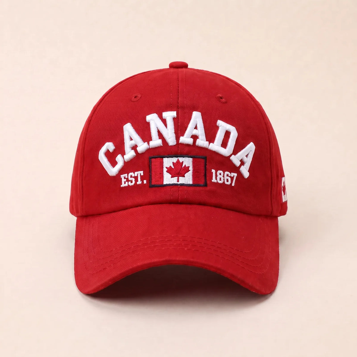 Casquette Canada Ajustable — coloris rouge