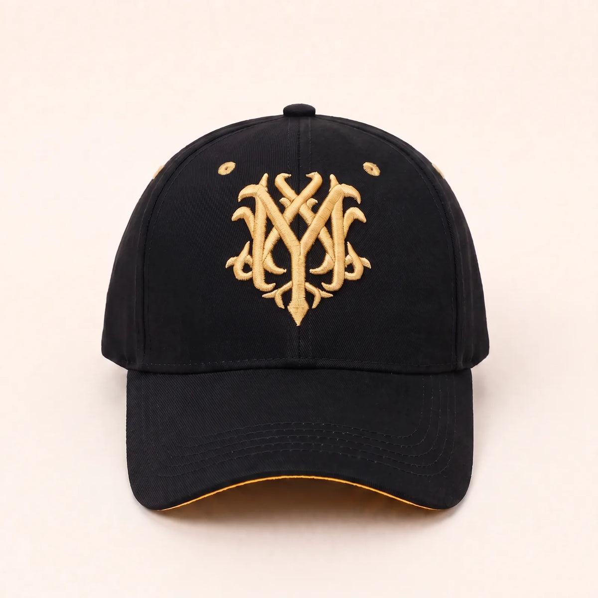 Casquette Coton Brodée — coloris noir