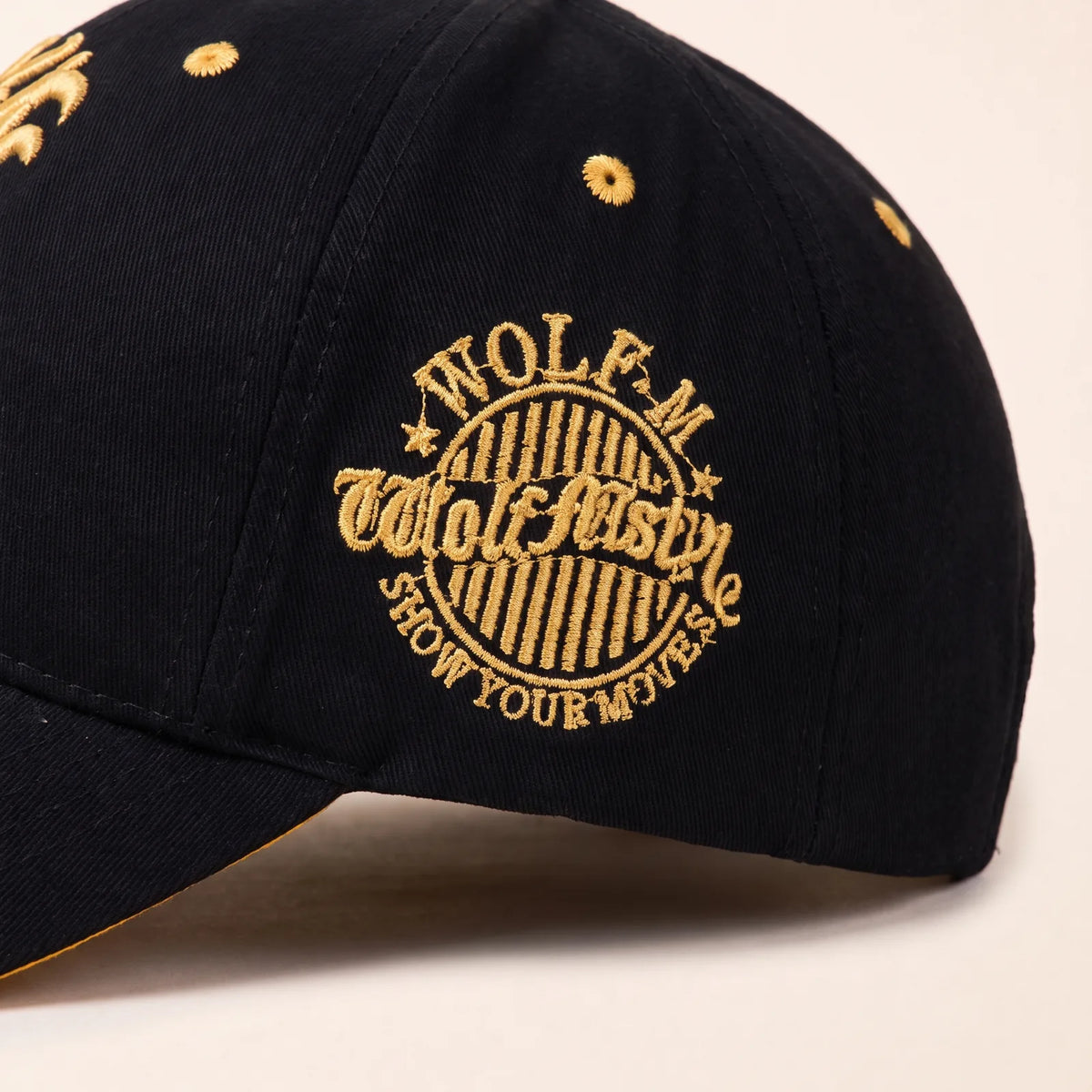 Casquette Coton Brodée, vue de détail