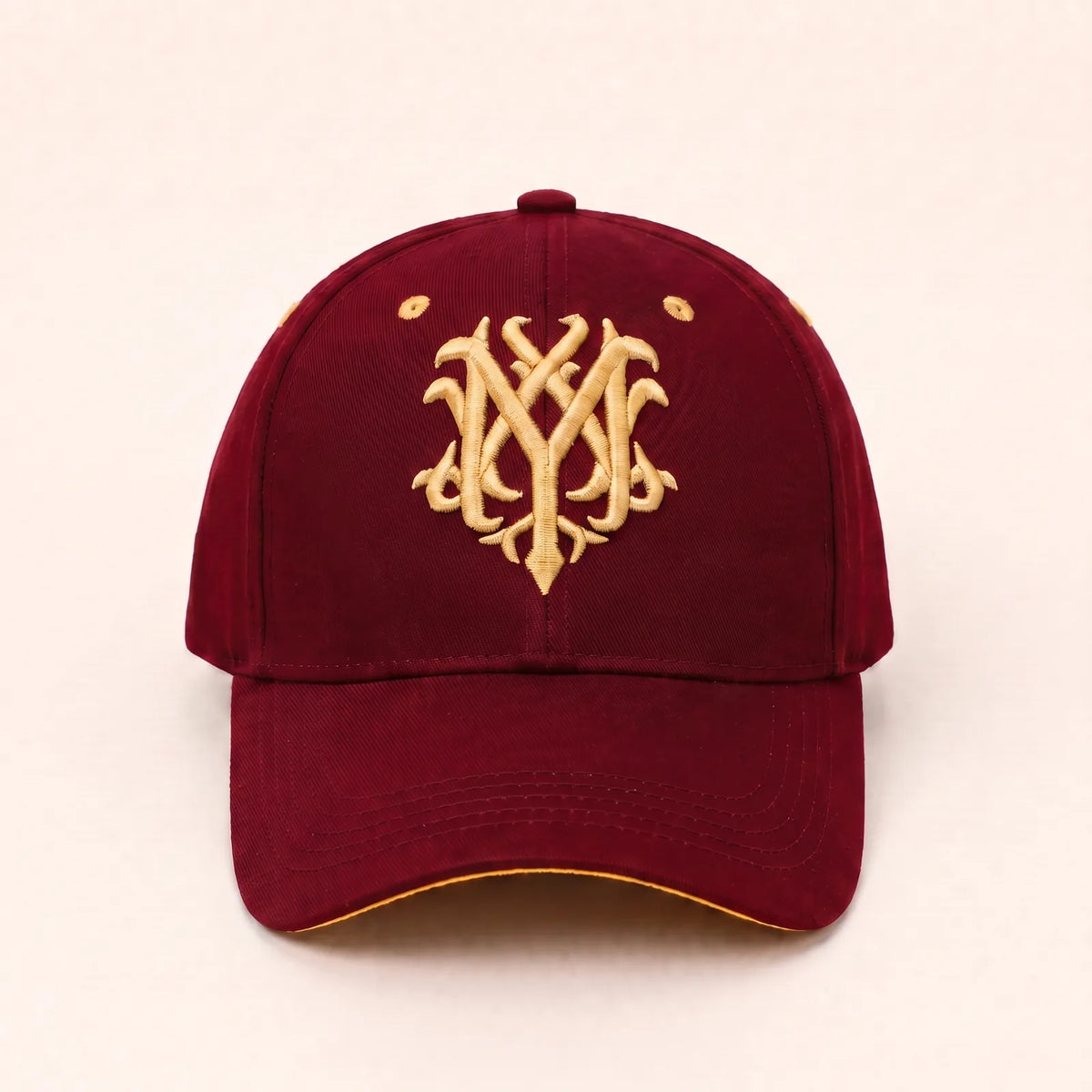 Casquette Coton Brodée — coloris rouge