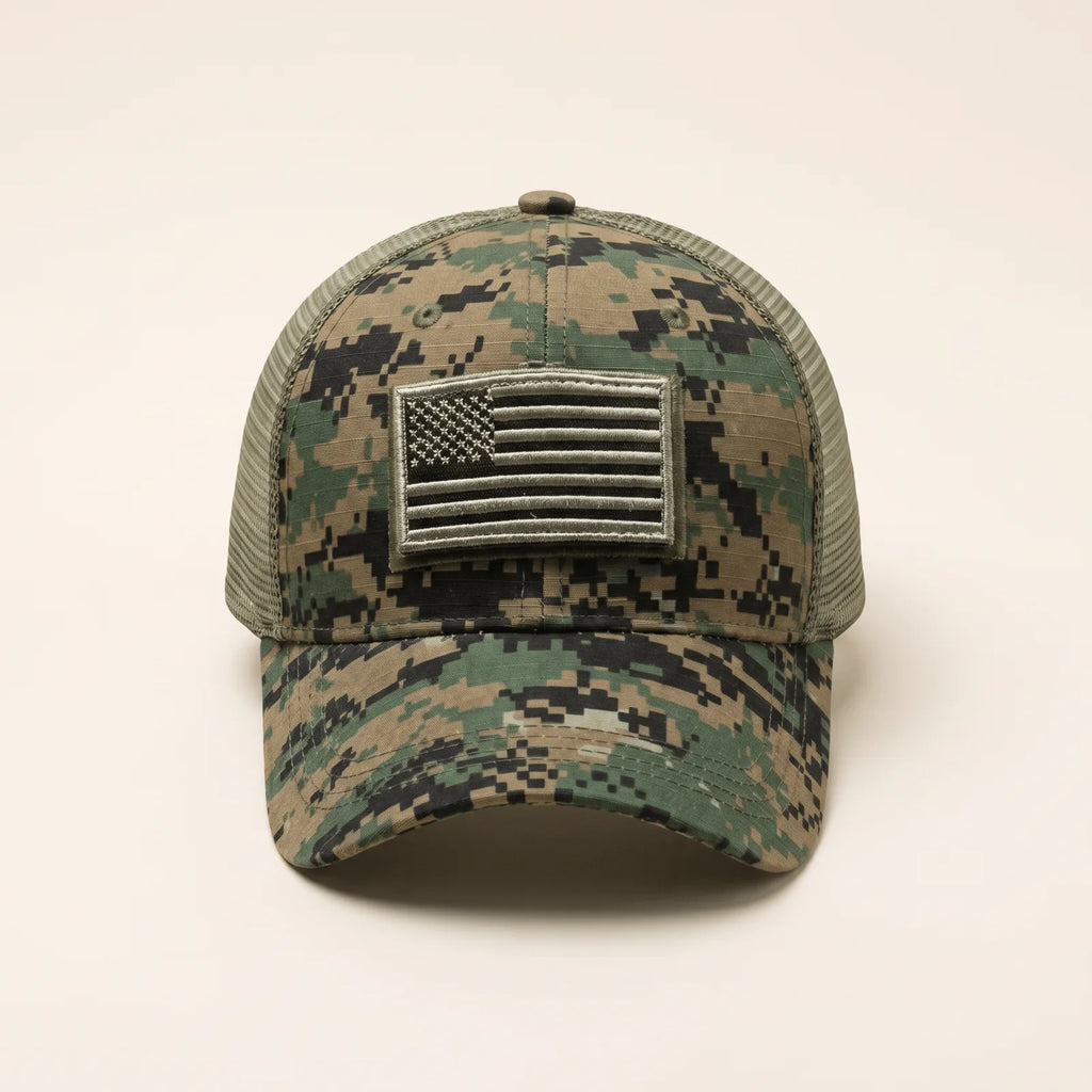 Casquette Militaire Brodée — coloris vert