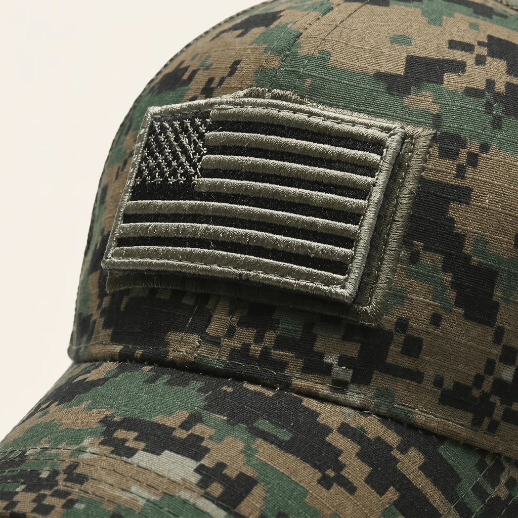 Casquette Militaire Brodée, vue de détail
