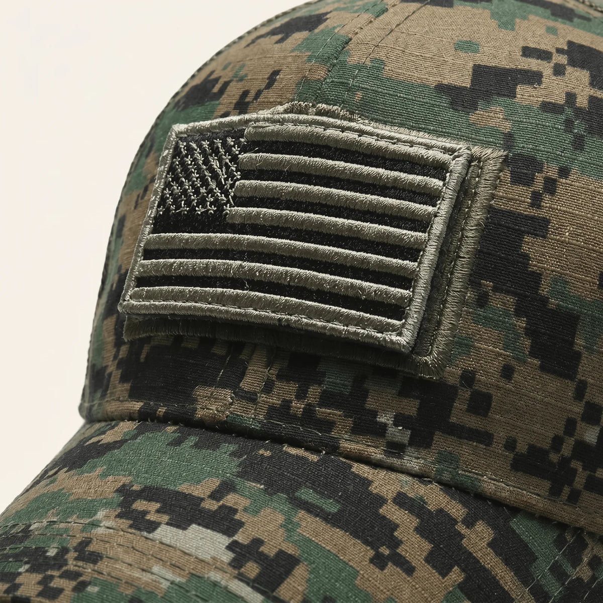 Casquette Militaire Brodée, vue de détail