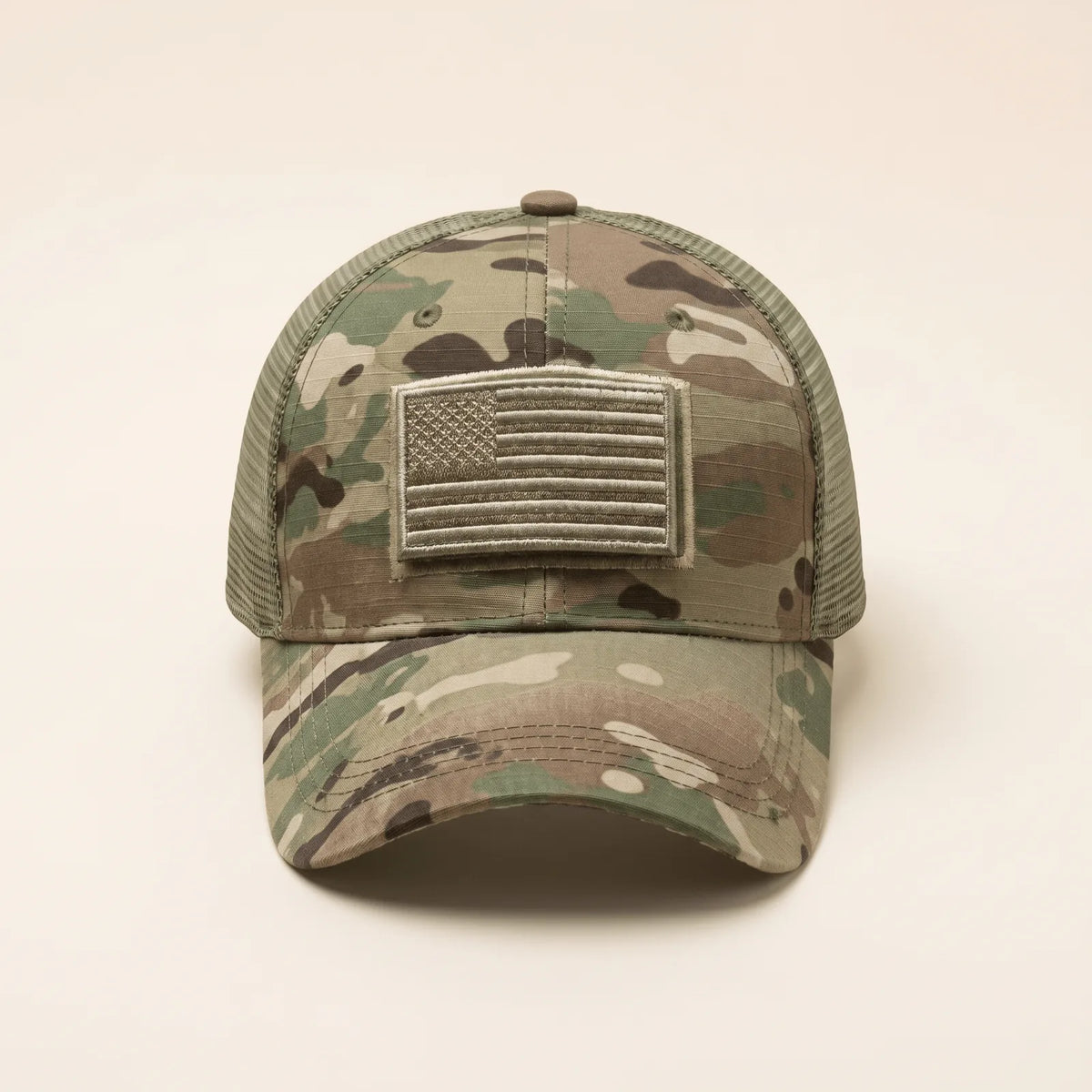 Casquette Militaire Brodée — coloris jaune