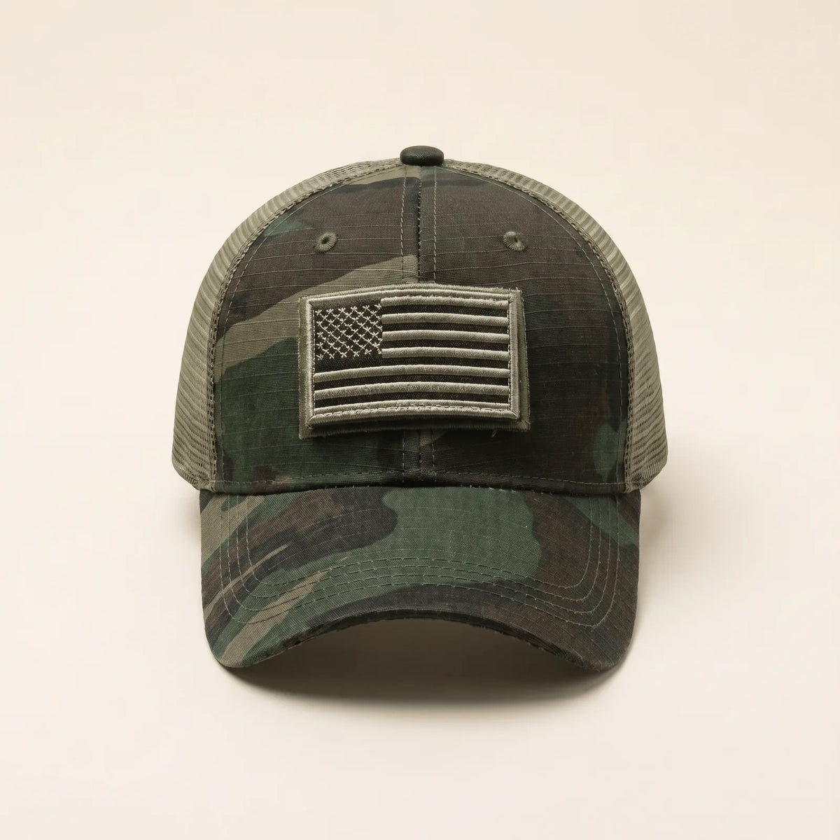 Casquette Militaire Brodée — coloris vert