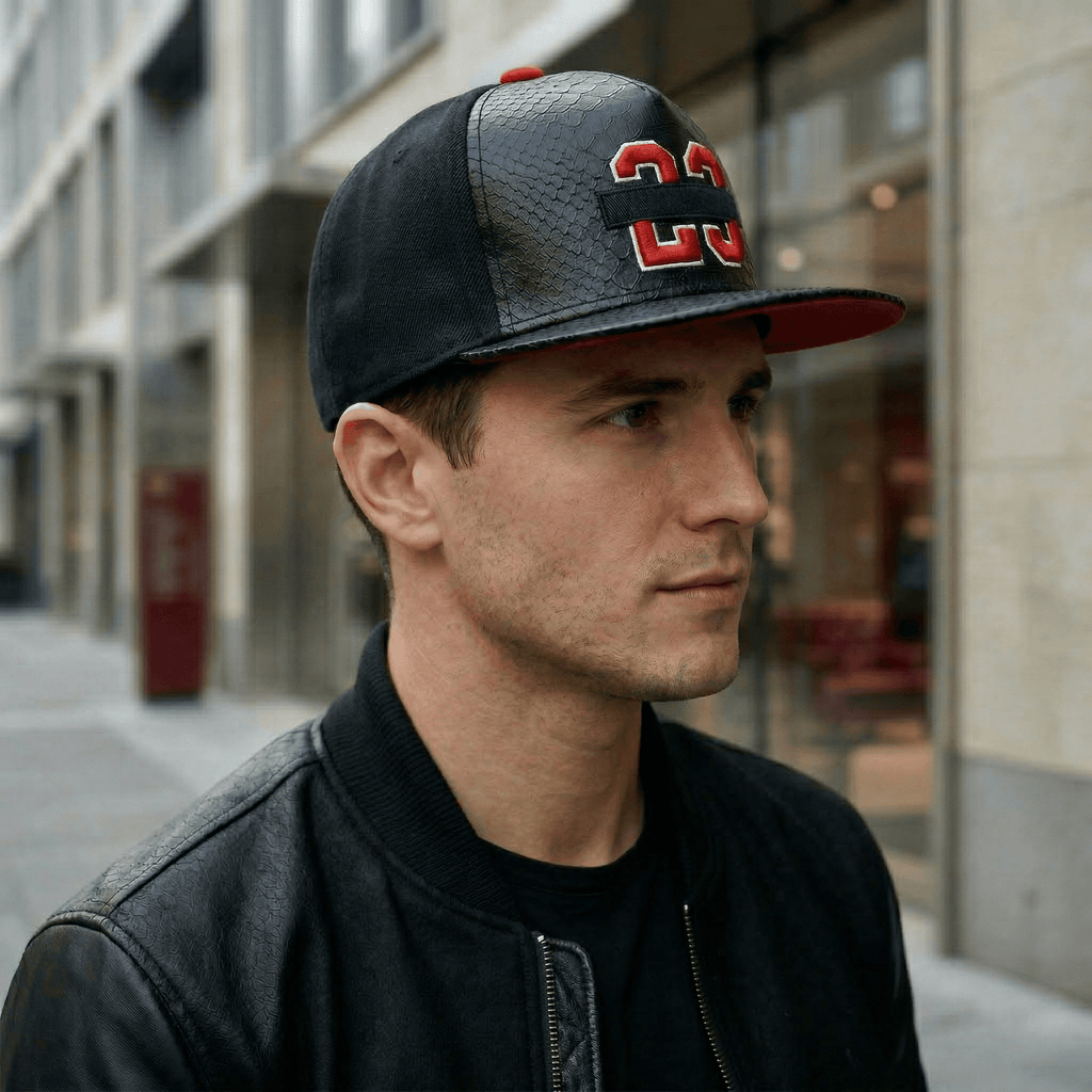 Casquette Plate Cuir Hip-Hop