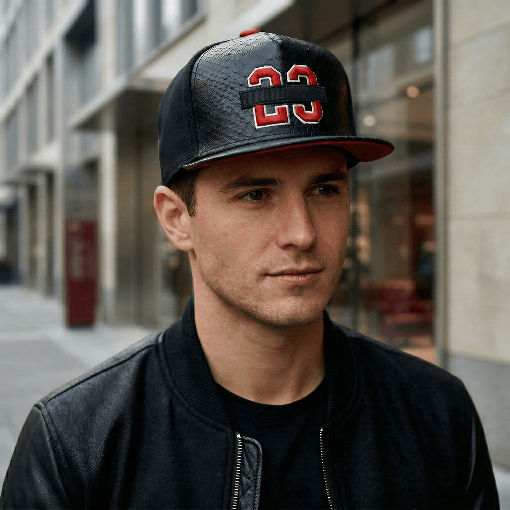 Casquette Plate Cuir Hip-Hop
