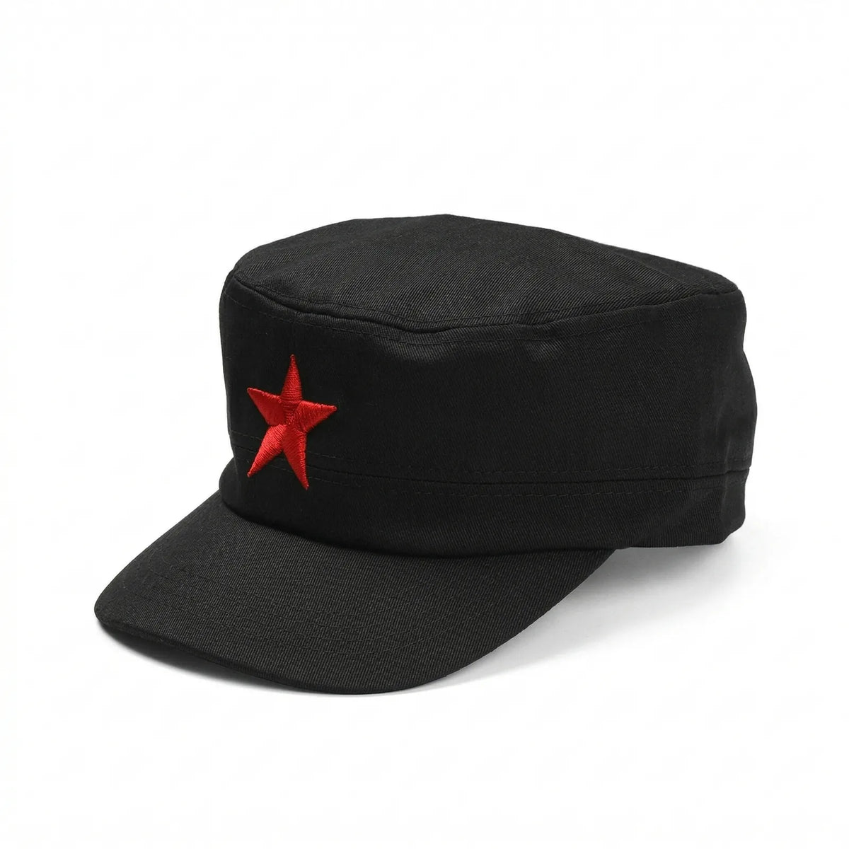 Casquette Plate Militaire Sherif — coloris noir