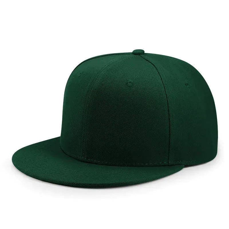 Casquette Plate Unie — coloris vert