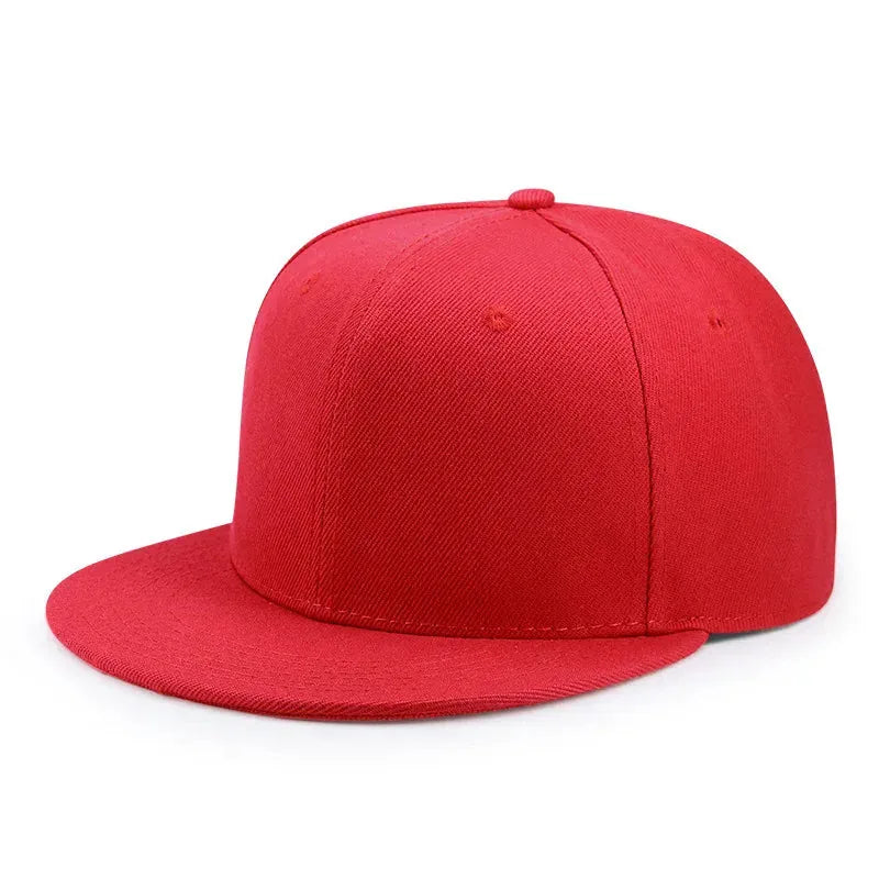 Casquette Plate Unie — coloris rouge