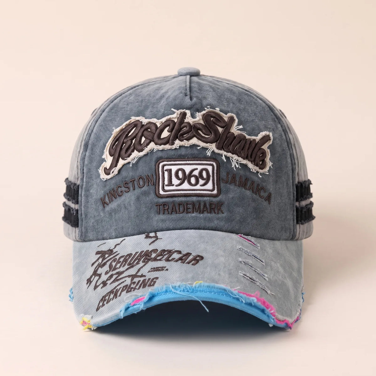 Casquette Rétro en Coton — coloris gris