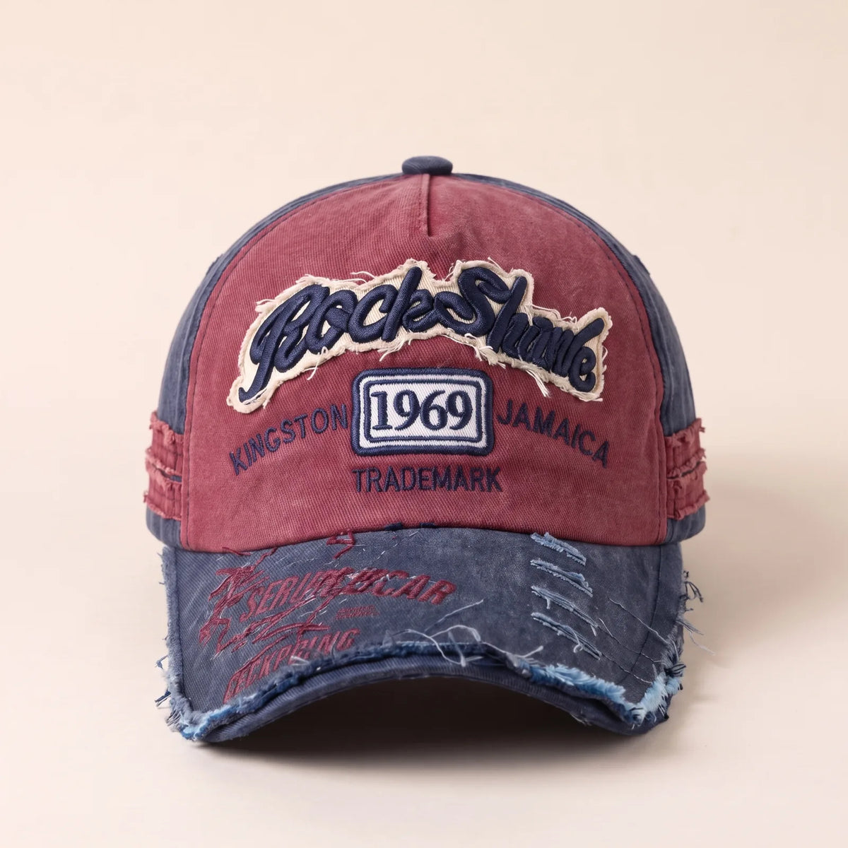 Casquette Rétro en Coton — coloris rouge