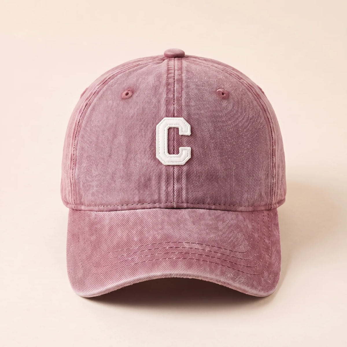 Casquette Souple Denim — coloris rouge